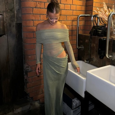 Gem Dress Green