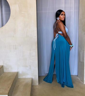 Fiji Dress Blue (Large)