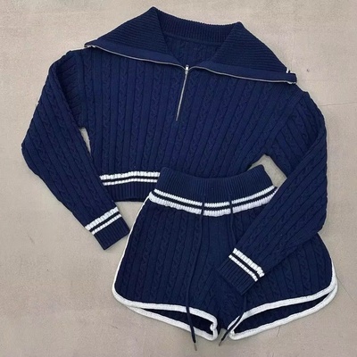 Gaya Knitted Set Blue