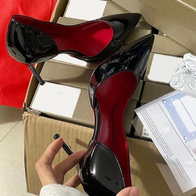 Closed Red Bottom Size UK 38, Heels 4 inches