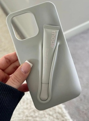 Lippie Phone Case & Lip Gloss (Grey 14/15 Iphone Pro Max)