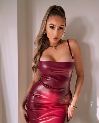 Tana Leather Mini Dress
