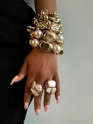 Chunky Beaded Bracelet (Set of 2)