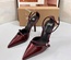 Burgundy Heels Size UK 39, 3 inches
