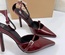 Burgundy Heels Size UK 39, 3 inches
