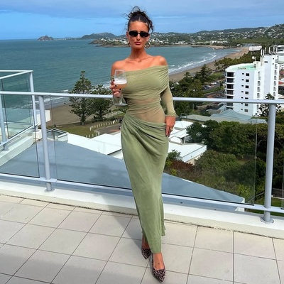 Gem Dress Green