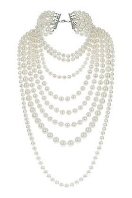 Top Tier Pearl Necklace White