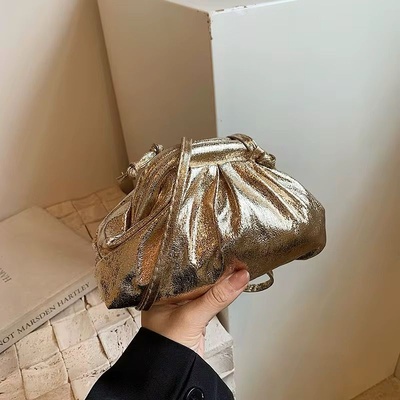 Folded Shell Clutch Bag