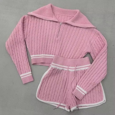 Gaya Knitted Set Pink