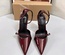 Burgundy Heels Size UK 39, 3 inches