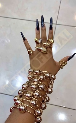 Gold Ball Bracelet (A Set of 3)