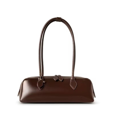 Satchel Shoulder Bag (Brown)